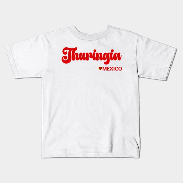 Thuringia: I love Germany  Deutschland Kids T-Shirt by teezeedy